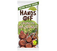 Afbeelding in Gallery-weergave laden, Hands Off Crunchy Hazelnut vegan chocoladereep