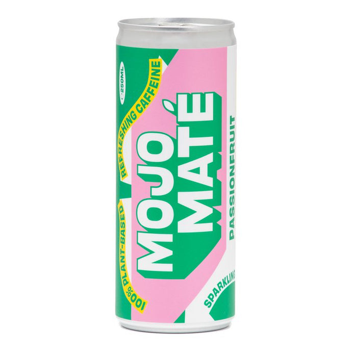 Blikje drinken met vegan frisdrank met een groen roze etiket