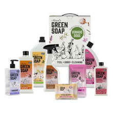 Afbeelding in Gallery-weergave laden, Marcels' Green Soap verhuisdoos vol schoonmaakproducten