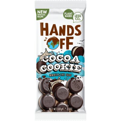 Hands Off Cocoa Cookie vegan chocoladereep