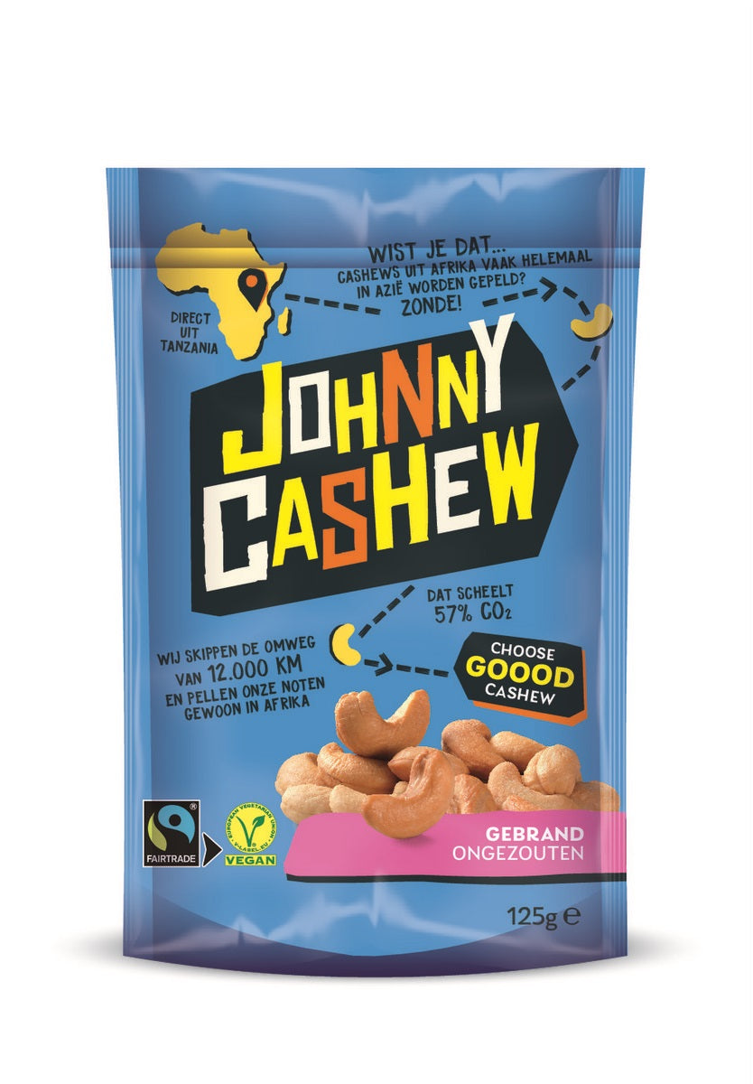 Johnny Cashew Gebrande & Ongezouten cashewnoten