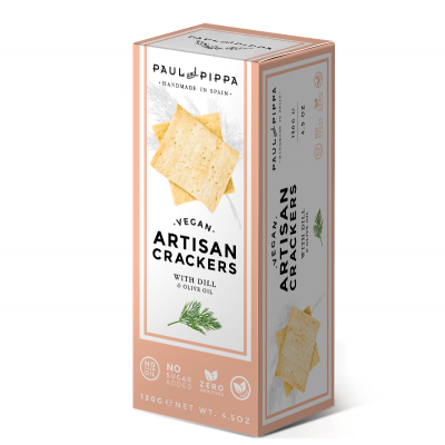 Vegan crackers met dille Paul Pippa